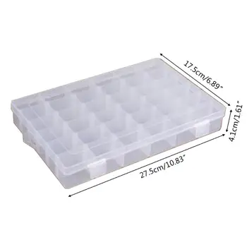 36 Grid Plastic Storage Jewelry Box Organizer Container with Adjustable Dividers N0HE
36 Grid Plastic Storage Jewelry Box Organizer Container with Adjustable Dividers N0HE