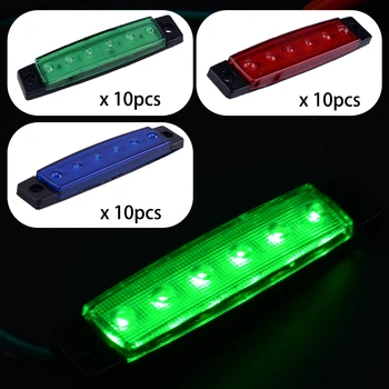 6-LED 3.8inch Side Marker Indicators Lights Rear Lamp DC 12V fit for Auto Truck Trailer Bus Lorry
6-LED 3.8inch Side Marker Indicators Lights Rear Lamp DC 12V fit for Auto Truck Trailer Bus Lorry