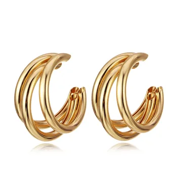 Simple Irregular Semi-circular Metal Earrings Gold Silver Color Round Hoop Earring for Women ZA Statement Earrings Punk Jewelry
Simple Irregular Semi-circular Metal Earrings Gold Silver Color Round Hoop Earring for Women ZA Statement Earrings Punk Jewelry