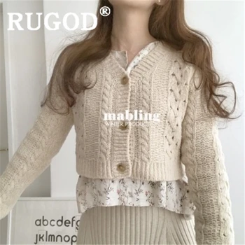 RUGOD New autumn arrival special sweater cardigan for women v neck slim high waist vintage bohemian knitted coat fashion femme
RUGOD New autumn arrival special sweater cardigan for women v neck slim high waist vintage bohemian knitted coat fashion femme