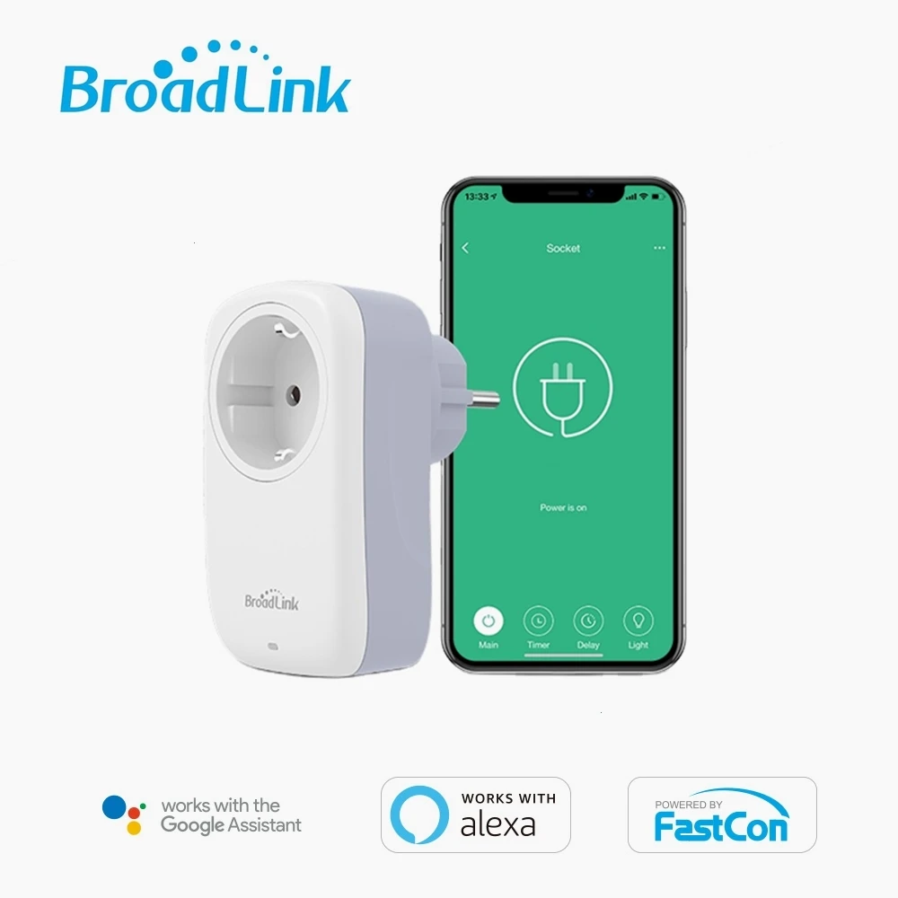 Broadlink SP4L EU Smart Wifi Socket Timer Plug Wireless Universal Adapter night lightAlexa Goolge Voice Control IFTTT APP Remote
Broadlink SP4L EU Smart Wifi Socket Timer Plug Wireless Universal Adapter night lightAlexa Goolge Voice Control IFTTT APP Remote