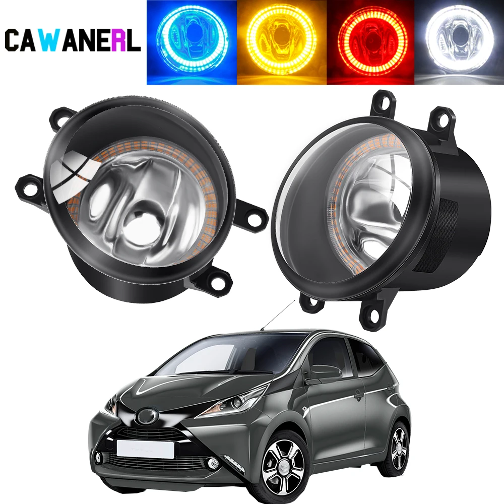 2 X Fog Light Assembly Halo Ring Lampshade + Bulb For Toyota Aygo (_B4_) 2014-2018 Car Angel Eye DRL Fog Daytime Running Lamp
2 X Fog Light Assembly Halo Ring Lampshade + Bulb For Toyota Aygo (_B4_) 2014-2018 Car Angel Eye DRL Fog Daytime Running Lamp