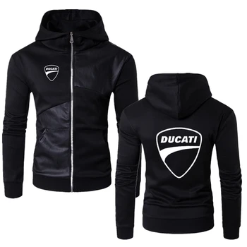 Classic Men High Street Zipper Patchwork Male Ducati Car LOGO Hoodies Fashion Leisure Muscles Harajuku Style Tops Fast delivery 
Classic Men High Street Zipper Patchwork Male Ducati Car LOGO Hoodies Fashion Leisure Muscles Harajuku Style Tops Fast delivery