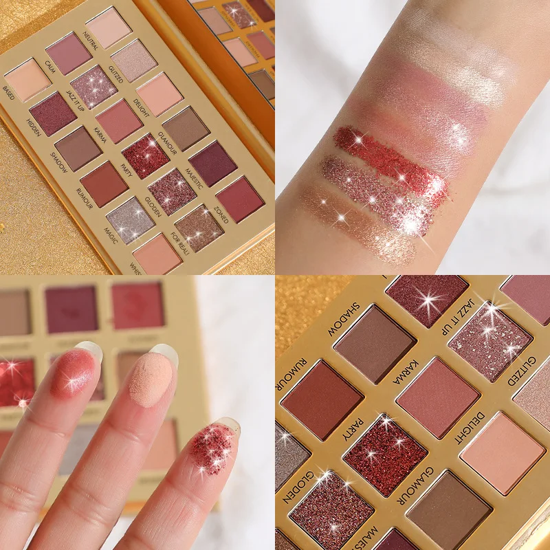 YOHAPP New 18-color Eye Shadow Pearlescent Matte Waterproof Non-smudged Eye Shadow Palette Makeup
YOHAPP New 18-color Eye Shadow Pearlescent Matte Waterproof Non-smudged Eye Shadow Palette Makeup