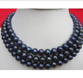 Free Shipping AAA 9-10mm natural black south sea pearl necklace 50 inch 925silver
Free Shipping AAA 9-10mm natural black south sea pearl necklace 50 inch 925silver