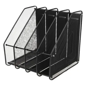 4 Column Metal Mesh File Holder Document Rack Letter Magazine Newspaper Tray for Desk Organizer Home Office Supplies D08B
4 Column Metal Mesh File Holder Document Rack Letter Magazine Newspaper Tray for Desk Organizer Home Office Supplies D08B