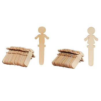 People Craft Sticks - 100-Pack Wooden People Shaped Craft Sticks, 5.5 x 2 x 0.1 Inch Male and Female Wood Craft Sticks People fo
People Craft Sticks - 100-Pack Wooden People Shaped Craft Sticks, 5.5 x 2 x 0.1 Inch Male and Female Wood Craft Sticks People fo