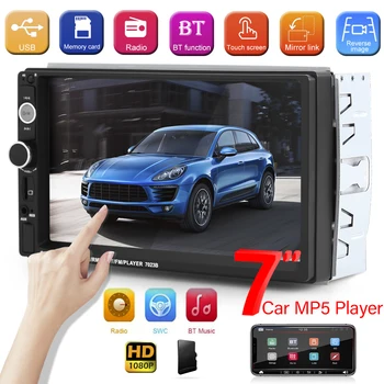 7023B 2 DIN Head Unit Player with Mounting 7 inch Touch Screen Multimedia Kit for Outdoor Parts Personal Car Accessories
7023B 2 DIN Head Unit Player with Mounting 7 inch Touch Screen Multimedia Kit for Outdoor Parts Personal Car Accessories