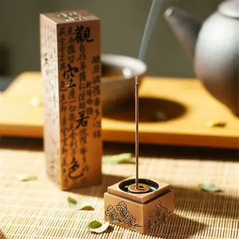 Heart Sutra Copper Incense Stick Burner Vertical Separate Creative Incense Holder Zen Home Office Decor Portable Ornaments
Heart Sutra Copper Incense Stick Burner Vertical Separate Creative Incense Holder Zen Home Office Decor Portable Ornaments