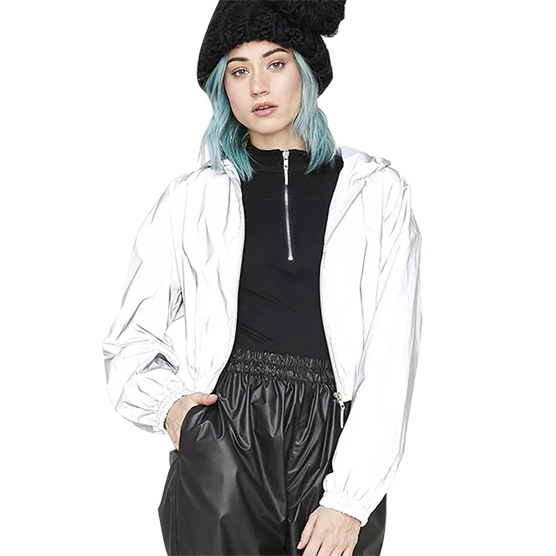 Echoine Women jacket Reflective hooded coat autumn Slim baseball uniform female overcoat casual streetwear windbreaker ladies
Echoine Women jacket Reflective hooded coat autumn Slim baseball uniform female overcoat casual streetwear windbreaker ladies