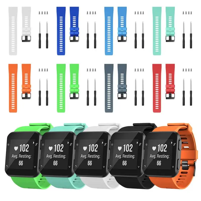 10 Colors Solid Strap For Garmin Forerunner 35 Sport Smart Watch Strap Silicone Replacement Band Bracelet Send Screwdriver TXTB1
10 Colors Solid Strap For Garmin Forerunner 35 Sport Smart Watch Strap Silicone Replacement Band Bracelet Send Screwdriver TXTB1