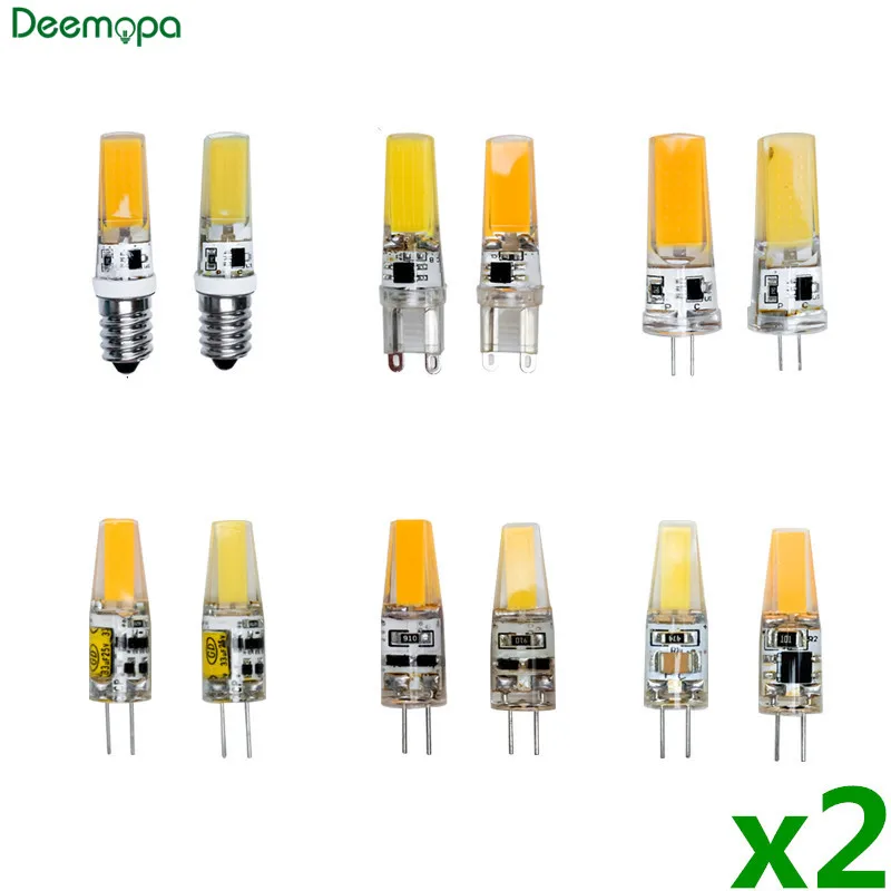Светодиодная лампочка E14 SMD для люстры сменные галогенные лампы G4 G9 2 шт./лот угол