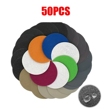 50pc Sanding Discs Kit 3'' Wet Dry Sandpaper Hook Loop Round Polishing Car Wood Stone Sanding Discs Abrasive Pads 800~10000 Grit
50pc Sanding Discs Kit 3'' Wet Dry Sandpaper Hook Loop Round Polishing Car Wood Stone Sanding Discs Abrasive Pads 800~10000 Grit