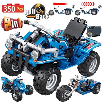 4WD Pull Back Off Road Car Bricks City Technic Motorcycle Model DIY Locomotive Building Block Toys for Children Boys
4WD Pull Back Off Road Car Bricks City Technic Motorcycle Model DIY Locomotive Building Block Toys for Children Boys