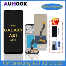 Écran tactile LCD de remplacement, 6.5 pouces, pour Samsung Galaxy A21 A215, Original=