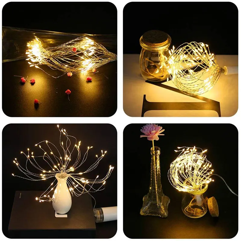 Battery Lights Star String Light Exploding Lighting Copper Wire Outdoor Festival 120LED Remote Control Wedding
Battery Lights Star String Light Exploding Lighting Copper Wire Outdoor Festival 120LED Remote Control Wedding