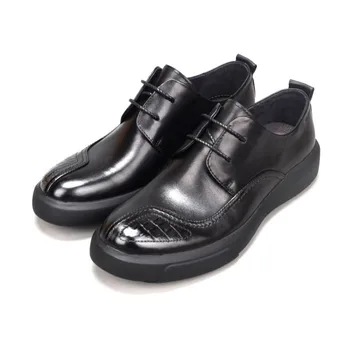 Genuine Leather Formal Mens Shoes Lace Up Groom Wedding Dress Shoes Breathable Business Man Low Cut Footwear Flats Driving Shoes
Genuine Leather Formal Mens Shoes Lace Up Groom Wedding Dress Shoes Breathable Business Man Low Cut Footwear Flats Driving Shoes