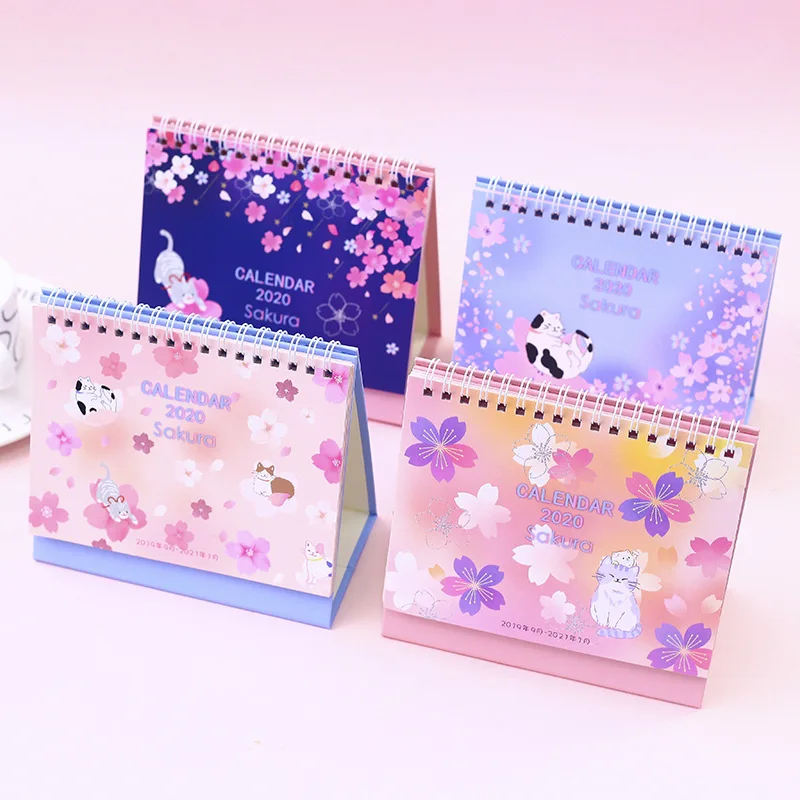 2020 Cute Cherry Blossom Desk Calendar Sakura and Cat DIY Table Calendars Daily Schedule Planner Random Color 2019.09~2020.12
2020 Cute Cherry Blossom Desk Calendar Sakura and Cat DIY Table Calendars Daily Schedule Planner Random Color 2019.09~2020.12