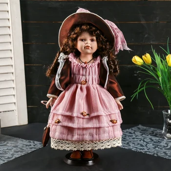 Doll collection ceramics "Christina in a peach dress, a chocolate jumper" 40 cm 4520524
Doll collection ceramics "Christina in a peach dress, a chocolate jumper" 40 cm 4520524