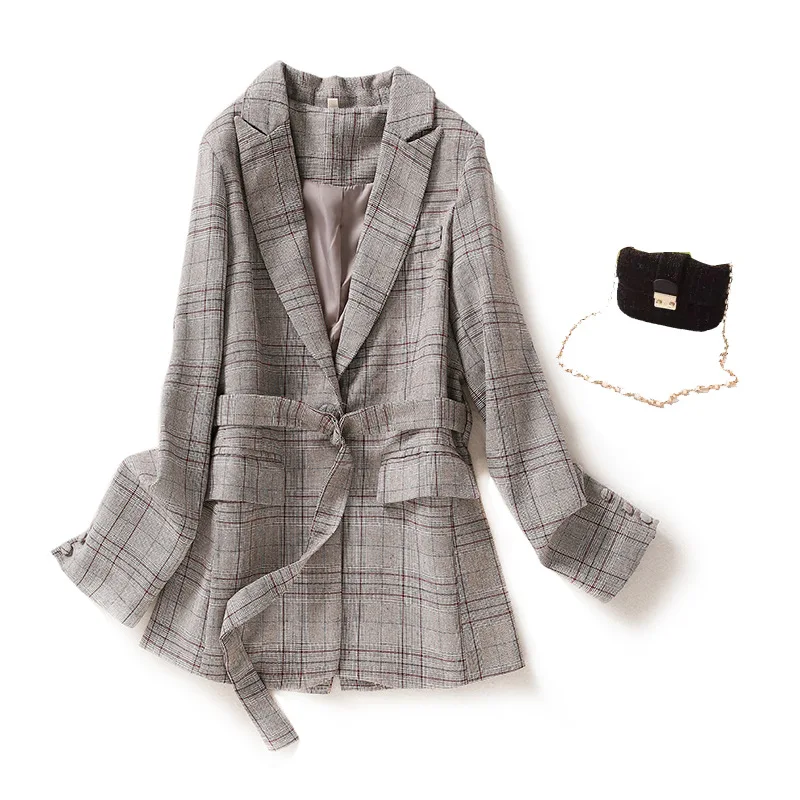Is78 Elegant Commuting Simple Retro Pattern Long Sleeve Waist Hugging Lace-up Versatile Slimming Small Suit Coat Women's
Is78 Elegant Commuting Simple Retro Pattern Long Sleeve Waist Hugging Lace-up Versatile Slimming Small Suit Coat Women's