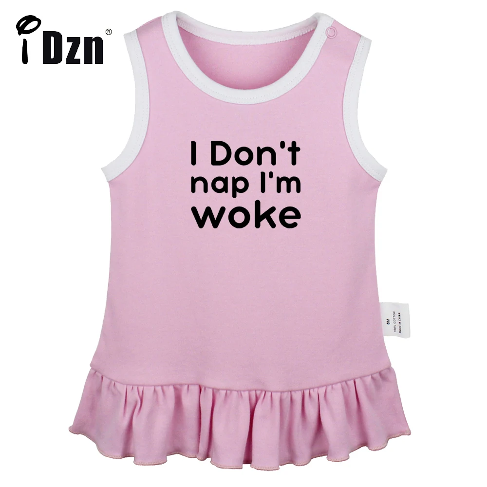 iDzn NEW I Don't Nap I'm Woke Cute Baby Girls Fun Art Printed Pleated Dress Vest Dresses Infant Sleeveless Dress Newborn Clothes
iDzn NEW I Don't Nap I'm Woke Cute Baby Girls Fun Art Printed Pleated Dress Vest Dresses Infant Sleeveless Dress Newborn Clothes