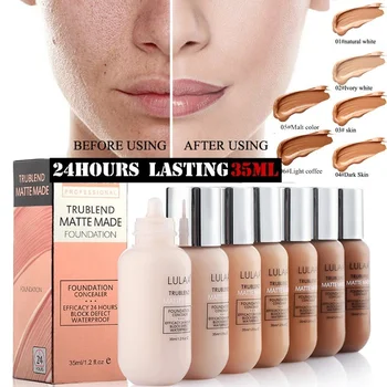 30ml Base Face Liquid Foundation Cream Full Coverage Concealer Oil-control Easy to Wear Soft Face Makeup Foundation Base Beauty
30ml Base Face Liquid Foundation Cream Full Coverage Concealer Oil-control Easy to Wear Soft Face Makeup Foundation Base Beauty