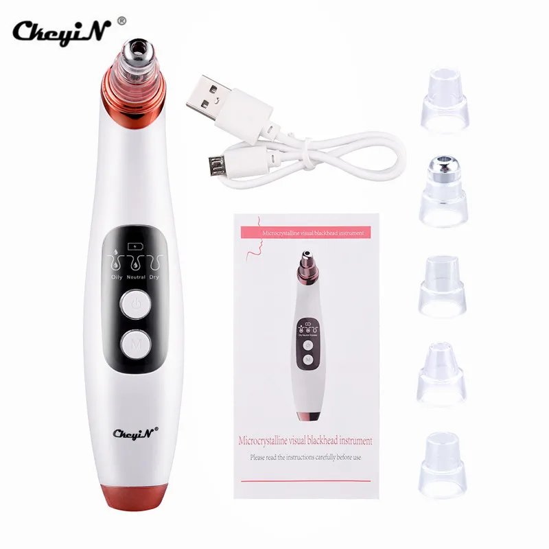 CkeyiN Blackhead Remover Pore Vacuum Cleaner Upgraded Blackhead Vacuum Rechargeable 5 Adjustable Suction Power Face Acne Tool
CkeyiN Blackhead Remover Pore Vacuum Cleaner Upgraded Blackhead Vacuum Rechargeable 5 Adjustable Suction Power Face Acne Tool