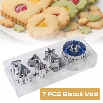 Cookie Biscuit Cutters Eco-Friendly Cake Fondant Mold Tools 7pc/set Baking Moulds Cookie Cutters Set DIY Mold Stainless Steel
Cookie Biscuit Cutters Eco-Friendly Cake Fondant Mold Tools 7pc/set Baking Moulds Cookie Cutters Set DIY Mold Stainless Steel