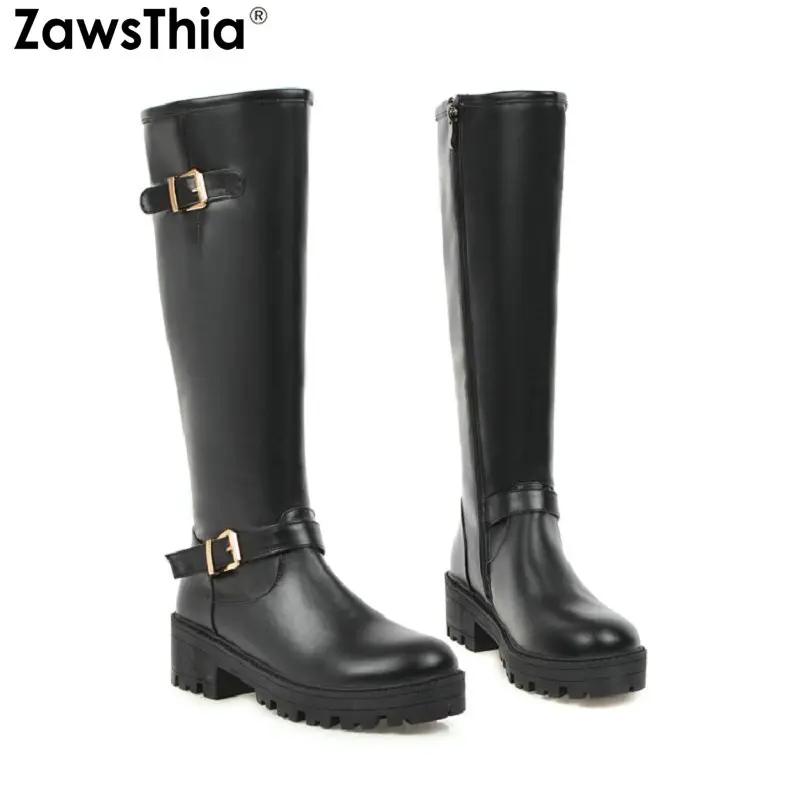 ZawsThia 2019 new winter warm plush woman shoes platform square med heels buckle women riding equestrian boots knee high boots
ZawsThia 2019 new winter warm plush woman shoes platform square med heels buckle women riding equestrian boots knee high boots