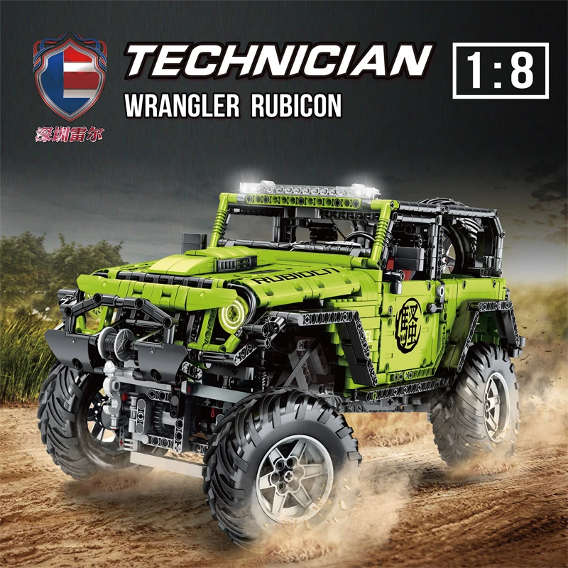 MOC Technic Series RC Jeeps Wrangler Rubico Adventure Off-road Vehicle Model Building Blocks Bricks Compatible Lepining DIY Toys
MOC Technic Series RC Jeeps Wrangler Rubico Adventure Off-road Vehicle Model Building Blocks Bricks Compatible Lepining DIY Toys