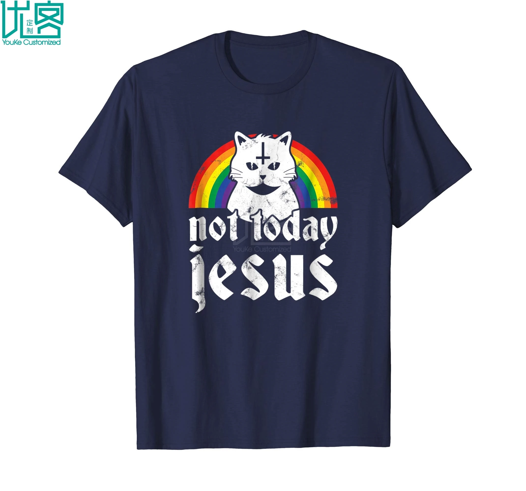 Not Today Jesus Shirt Rainbow Satanic Cat Goth Concert Gift Amazing Short Sleeve Unique Casual Tees 100% Cotton Clothes T Shirt
Not Today Jesus Shirt Rainbow Satanic Cat Goth Concert Gift Amazing Short Sleeve Unique Casual Tees 100% Cotton Clothes T Shirt
