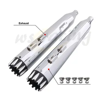 Motorcycle Exhaust Pipe Mufflers Slip-On For TOURING Harley DRESSERS ULTRA CLASSIC Street Bike 1995-2016 
Motorcycle Exhaust Pipe Mufflers Slip-On For TOURING Harley DRESSERS ULTRA CLASSIC Street Bike 1995-2016