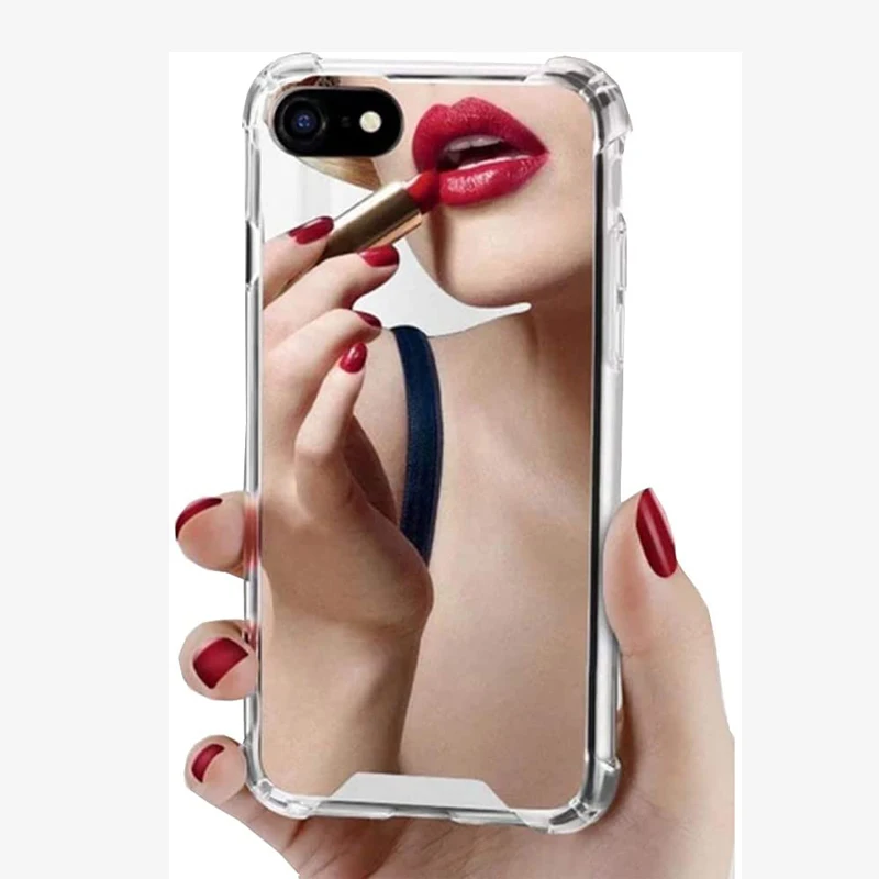 Зеркальный чехол для телефона iPhone 13 12 pro max XS MAX XR 7 8 PLUS задняя крышка защитный 11 Pro Max