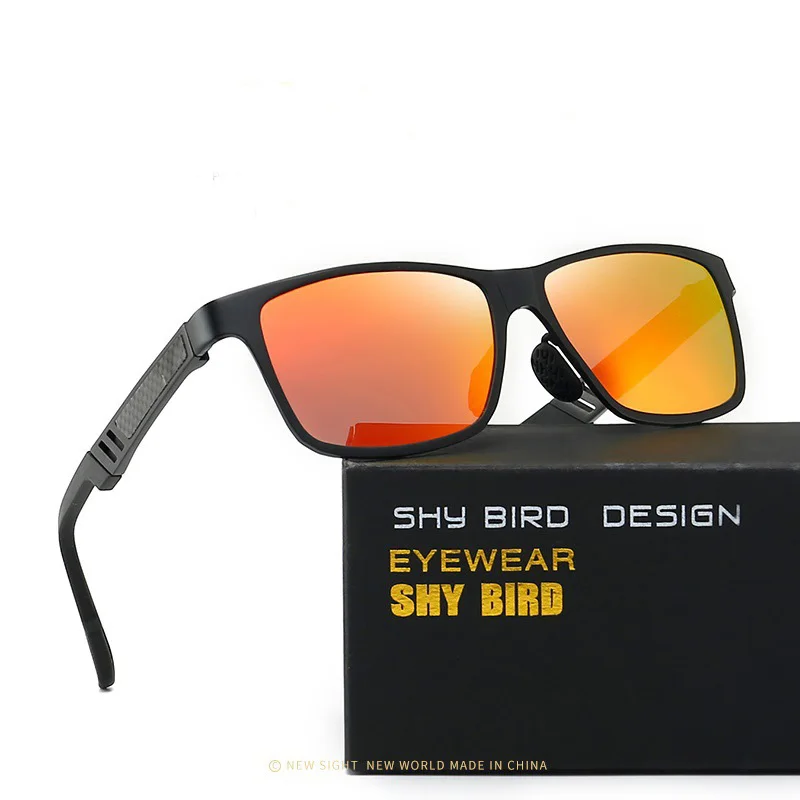 

New Men's Sunglasses Semi-Aluminum Magnesium Colorful Polarizer Driver Driving Mirror Outdoor Sports