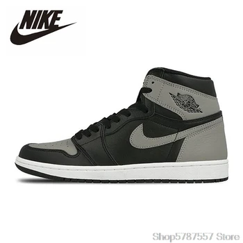 

Original Nike Air Jordan 1 Retro High Shadow 2018 High-top Basketball Shoes Men Women Unisex Outdoor Sneakers 555088-013