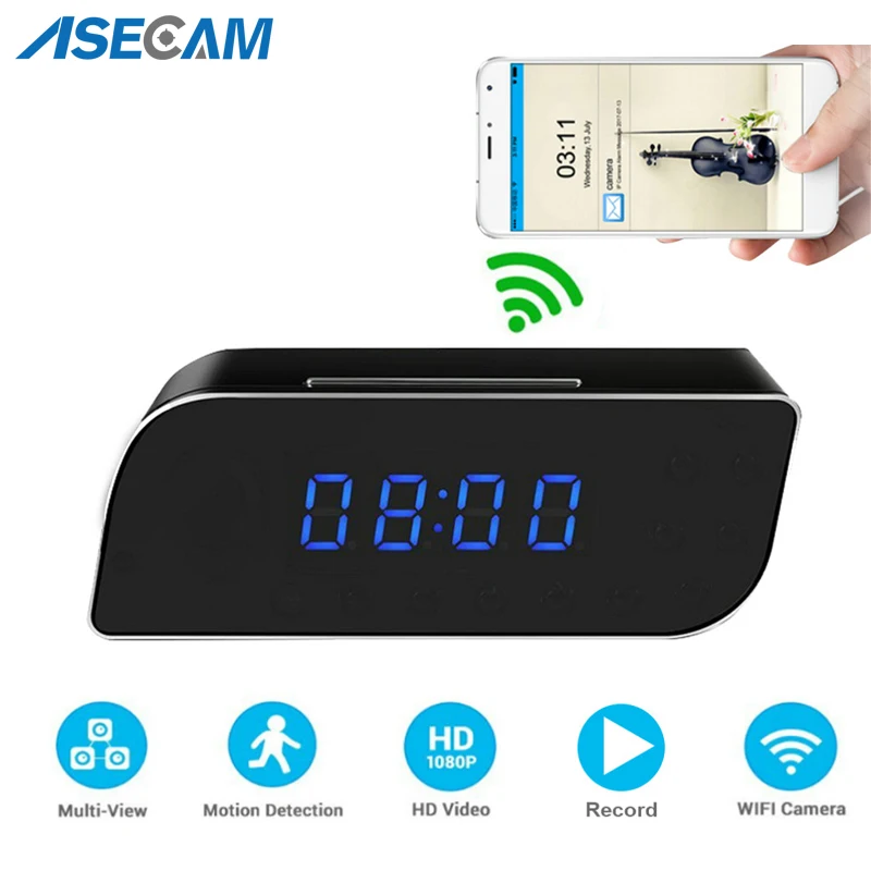 1080P HD Mini Wifi Camera with Remote Control Night Vision Motion Detection Alarm Clock IP Camera
1080P HD Mini Wifi Camera with Remote Control Night Vision Motion Detection Alarm Clock IP Camera
