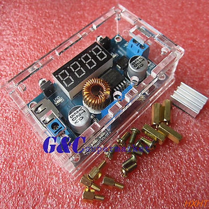 5A CC CV LED Drive Lithium charger Power Step-down Module W/ USB W/ Shell diy electronics
5A CC CV LED Drive Lithium charger Power Step-down Module W/ USB W/ Shell diy electronics
