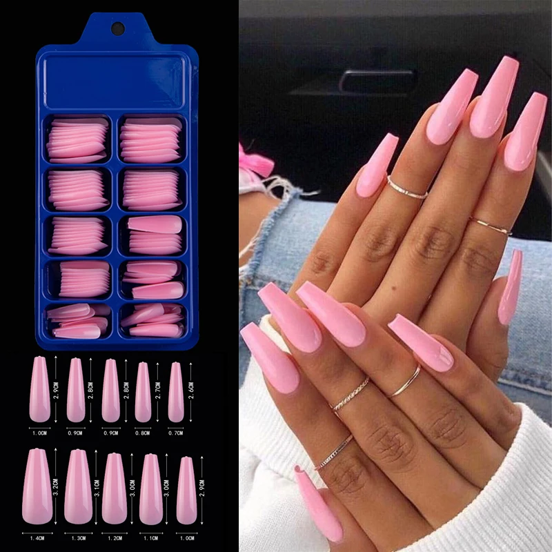 Lamemoria 100pcs/box Coffin Ballerina Nail Tips Long Stiletto False Nails Tips Full Cover DIY Acrylic Fake Nails 10 Sizes
Lamemoria 100pcs/box Coffin Ballerina Nail Tips Long Stiletto False Nails Tips Full Cover DIY Acrylic Fake Nails 10 Sizes