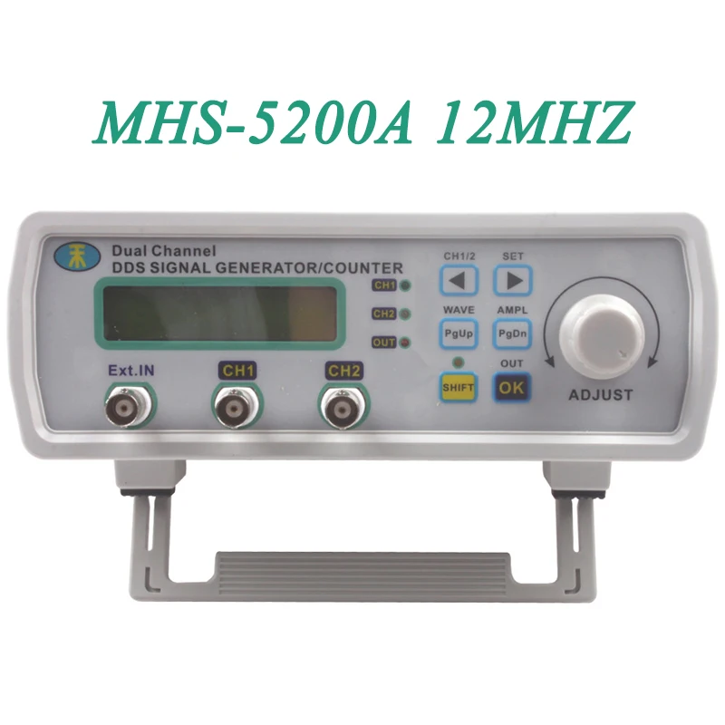 Digital Dual-channel DDS Signal Generator MHS-5200A 0-12MHz Arbitrary Waveform Generator 200MSa/s
Digital Dual-channel DDS Signal Generator MHS-5200A 0-12MHz Arbitrary Waveform Generator 200MSa/s