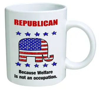 Republican, because Welfare is not an occupation - 11 OZ Coffee Mugs - Inspirational gifts and sarcasm
Republican, because Welfare is not an occupation - 11 OZ Coffee Mugs - Inspirational gifts and sarcasm