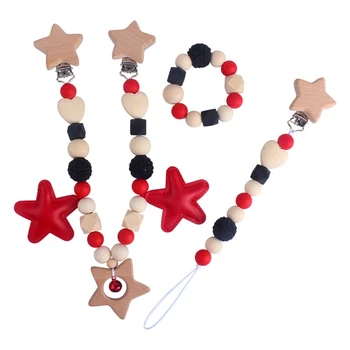 New Baby Pacifier Clip Chain Dummy Holder Nipples Children Pacifier Clips Pacifier Teether Teething Toy Cartoon Silicone Bracket
New Baby Pacifier Clip Chain Dummy Holder Nipples Children Pacifier Clips Pacifier Teether Teething Toy Cartoon Silicone Bracket