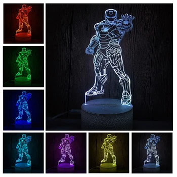 3D LED Lamp Movie Marvel Hero Spiderman Iron Man Touch Night Light RGB Auto Flash Home Decor USB Atmosphere Christmas Gift
3D LED Lamp Movie Marvel Hero Spiderman Iron Man Touch Night Light RGB Auto Flash Home Decor USB Atmosphere Christmas Gift