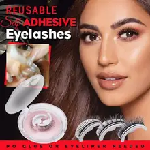 Reusable Self-Adhesive False Eyelashes Natural Multiple Reversible Glue-free Self-adhesive Pairs Of False Eyelashes Makeup Lashe
Reusable Self-Adhesive False Eyelashes Natural Multiple Reversible Glue-free Self-adhesive Pairs Of False Eyelashes Makeup Lashe