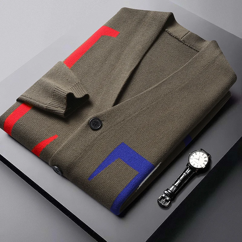 2021 Fall Winter Brand Fashion Cashmere Knitted V-neck Cardigan Sweater Men's Casual Retro Sweater Jacket Men's Top 
2021 Fall Winter Brand Fashion Cashmere Knitted V-neck Cardigan Sweater Men's Casual Retro Sweater Jacket Men's Top