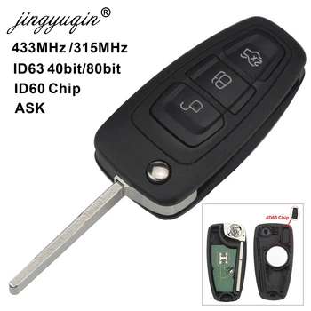 Jingyuqin 315/434MHz ID63 Chip Replacement Remote Key Fob 3 Button for Ford Focus Fiesta ASK Signal 2010-2014 HU101
Jingyuqin 315/434MHz ID63 Chip Replacement Remote Key Fob 3 Button for Ford Focus Fiesta ASK Signal 2010-2014 HU101