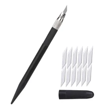 RORGETO Engraving Cutter with 12pcs Blade Metal Handle Craft Carving Sculpture Non-Slip Knife Safety Cutter Paper Knife Accessor
RORGETO Engraving Cutter with 12pcs Blade Metal Handle Craft Carving Sculpture Non-Slip Knife Safety Cutter Paper Knife Accessor