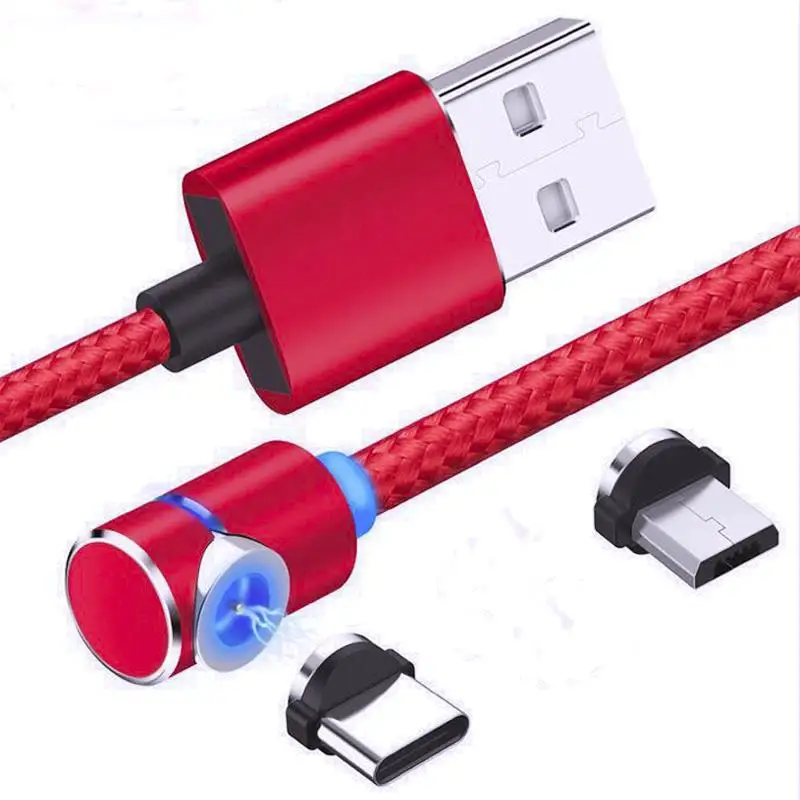 90 Degree Magnetic Micro USB Cable For iPhone Samsung Android Phone Fast Charging USB Type C Cable Magnet Charger Wire Cord
90 Degree Magnetic Micro USB Cable For iPhone Samsung Android Phone Fast Charging USB Type C Cable Magnet Charger Wire Cord