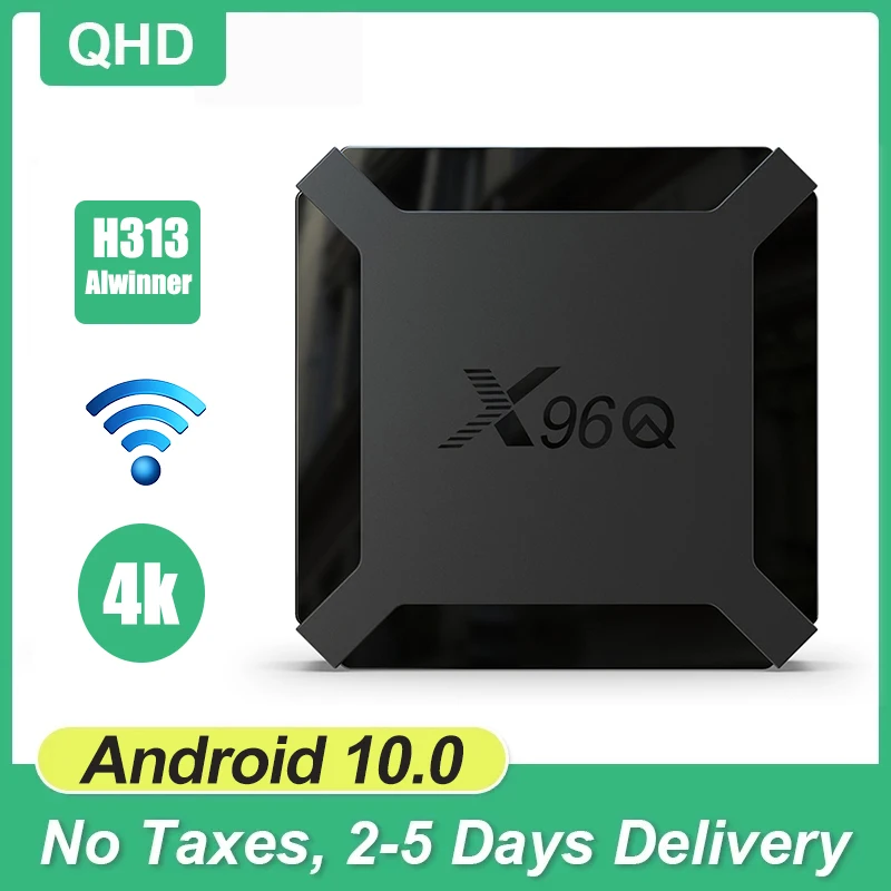 X96Q TV BOX Android 10.0 1G 8G Allwinner H313 Quad Core 2.4G WiFi FULL HD 2G 16G 4K Media Player Smart TV Box X96 Q PK X96 Mini
X96Q TV BOX Android 10.0 1G 8G Allwinner H313 Quad Core 2.4G WiFi FULL HD 2G 16G 4K Media Player Smart TV Box X96 Q PK X96 Mini