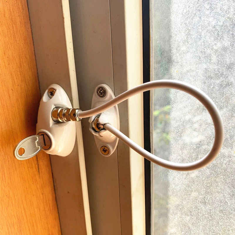 1 Pc Zinc alloy chain lock ball connection child safety lock window cable restrictor lock
1 Pc Zinc alloy chain lock ball connection child safety lock window cable restrictor lock