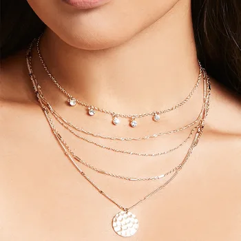 New Clavicle Chain Street Racket Ornament Layer Beaded Pendant Collar Necklace Female
New Clavicle Chain Street Racket Ornament Layer Beaded Pendant Collar Necklace Female